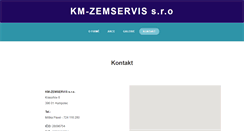 Desktop Screenshot of km-zemservis.cz