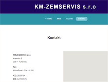 Tablet Screenshot of km-zemservis.cz